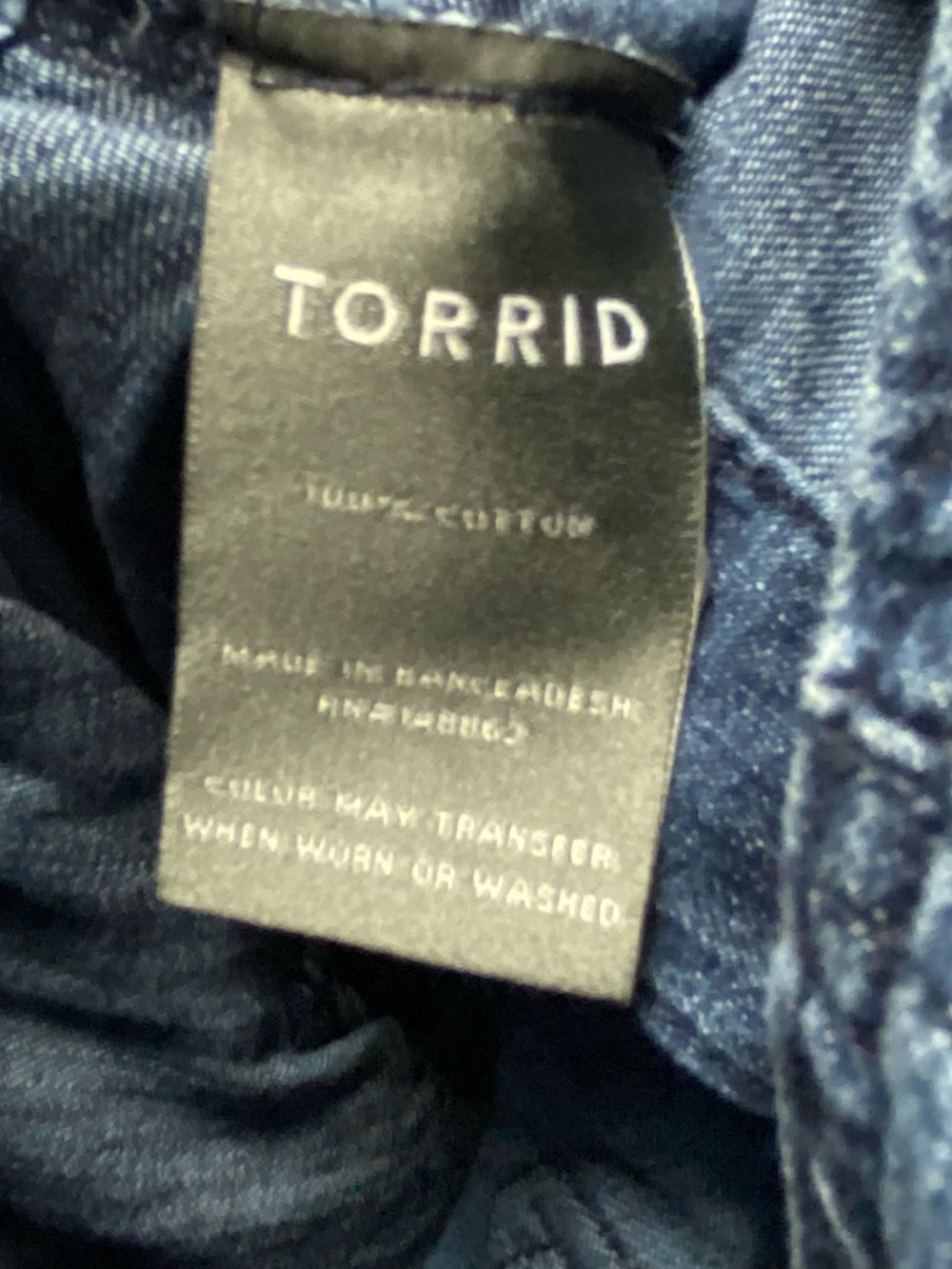 NWT ABSOLUTELY ADORABLE TORRID DENIM JUMPSUIT - 16 REGULAR - Picture 12 of 13